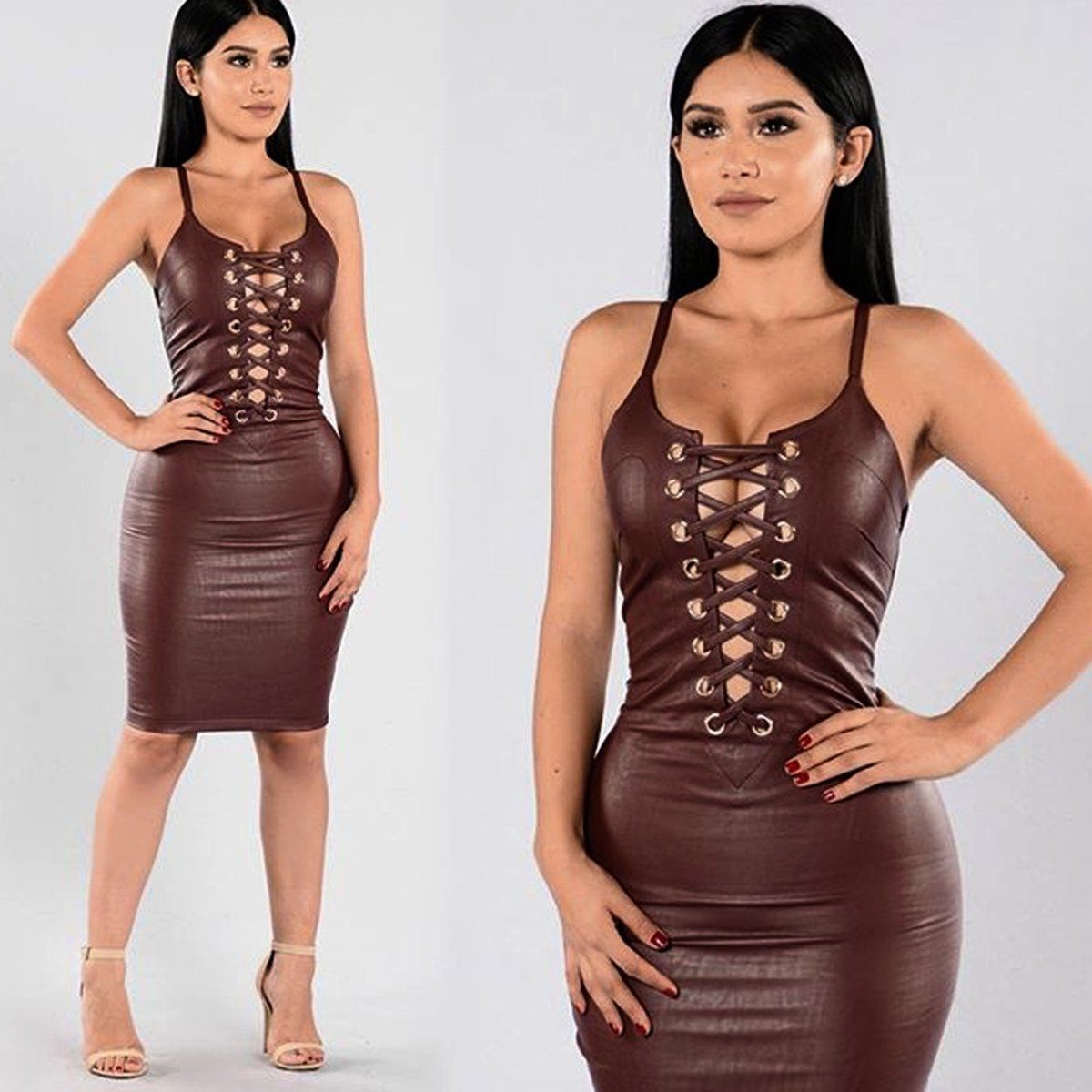 Fashion Women Bandage Bodycon Long Sleeve Evening Sexy Party Cocktail Mini Dress On Luulla